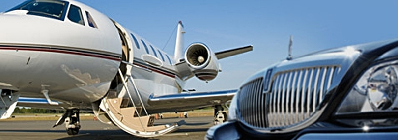 Limousine used for airport transportation in Newark, NJ