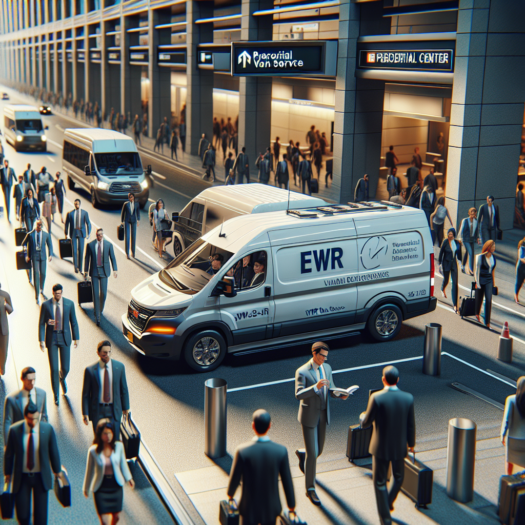 EWR Van service - In-Car Amenities: Working on the Go with Van service during Prudential Center events and busy New Jersey transit
