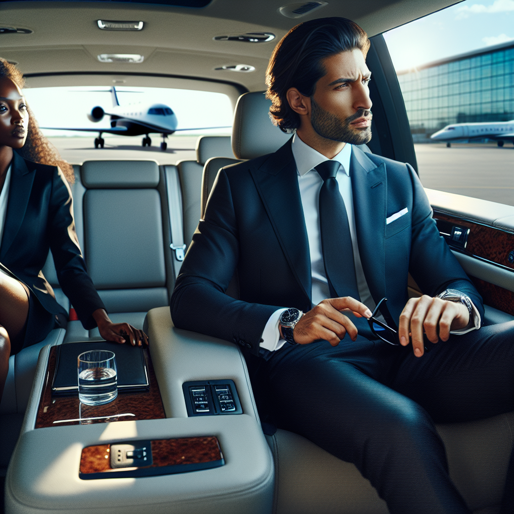 TEB Ground transportation - In-Car Amenities: Working on the Go with Ground transportation during private aviation and exclusive VIP arrivals