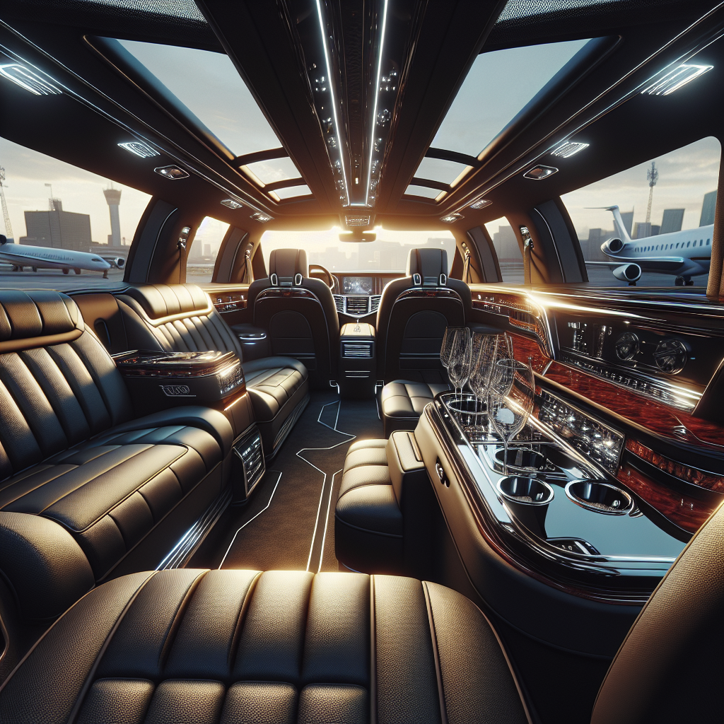 TEB Luxury car-limo service - In-Car Amenities: Working on the Go with Luxury car-limo service during private aviation and exclusive VIP arrivals