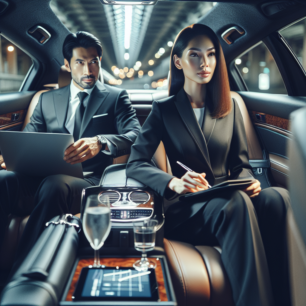 HPN Black car service - In-Car Amenities: Working on the Go with Black car service during fast-track regional departures and elite privacy