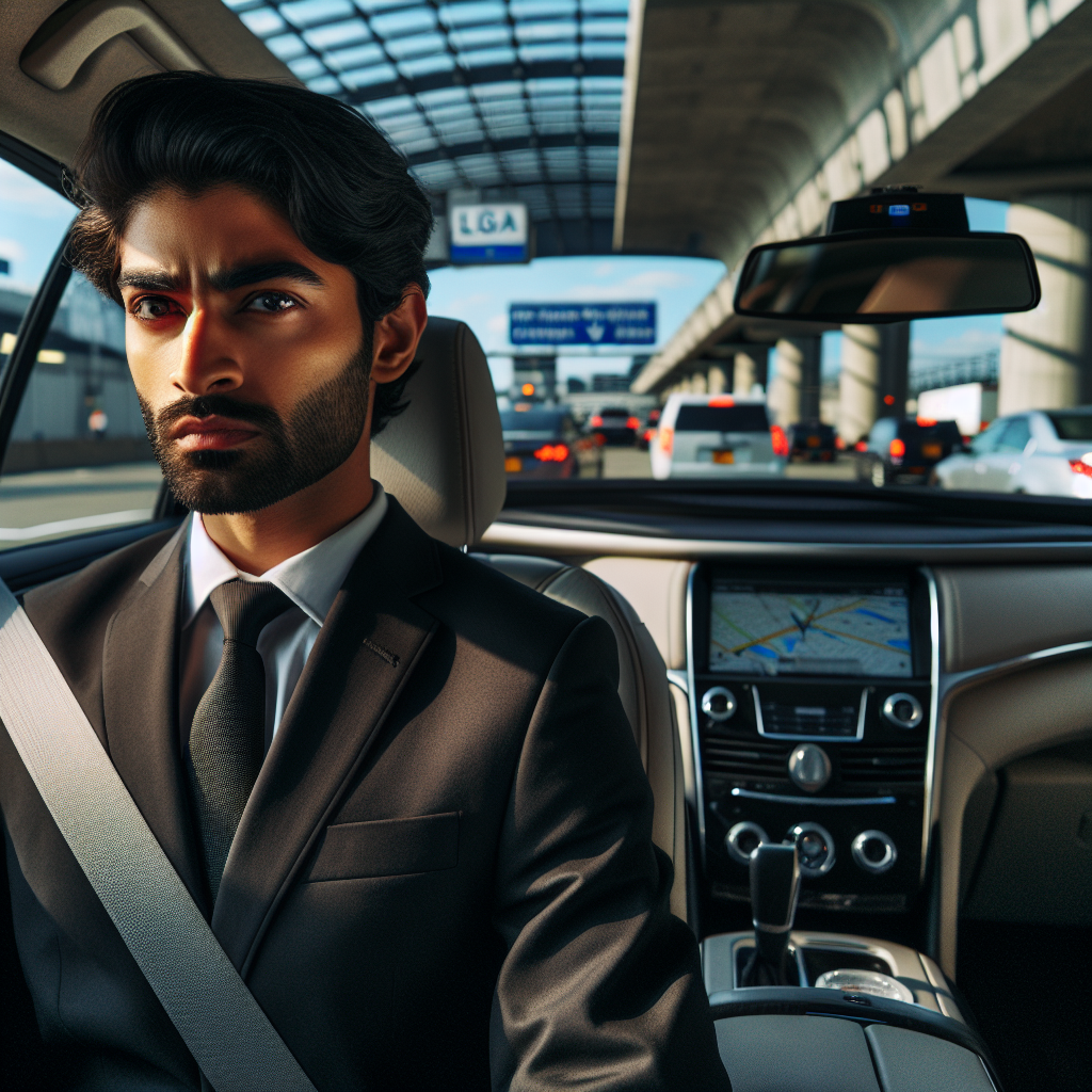 LGA Airport car service - In-Car Amenities: Working on the Go with Airport car service during notorious Queens traffic and rapid domestic turnarounds