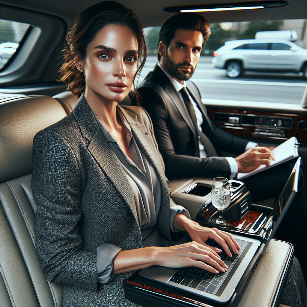 LGA Luxury car-limo service - In-Car Amenities: Working on the Go with Luxury car-limo service during notorious Queens traffic and rapid domestic turnarounds
