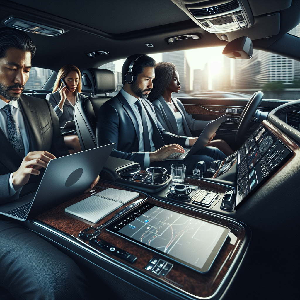 PHL Black car service - In-Car Amenities: Working on the Go with Black car service during long-distance connections and tri-state area transfers