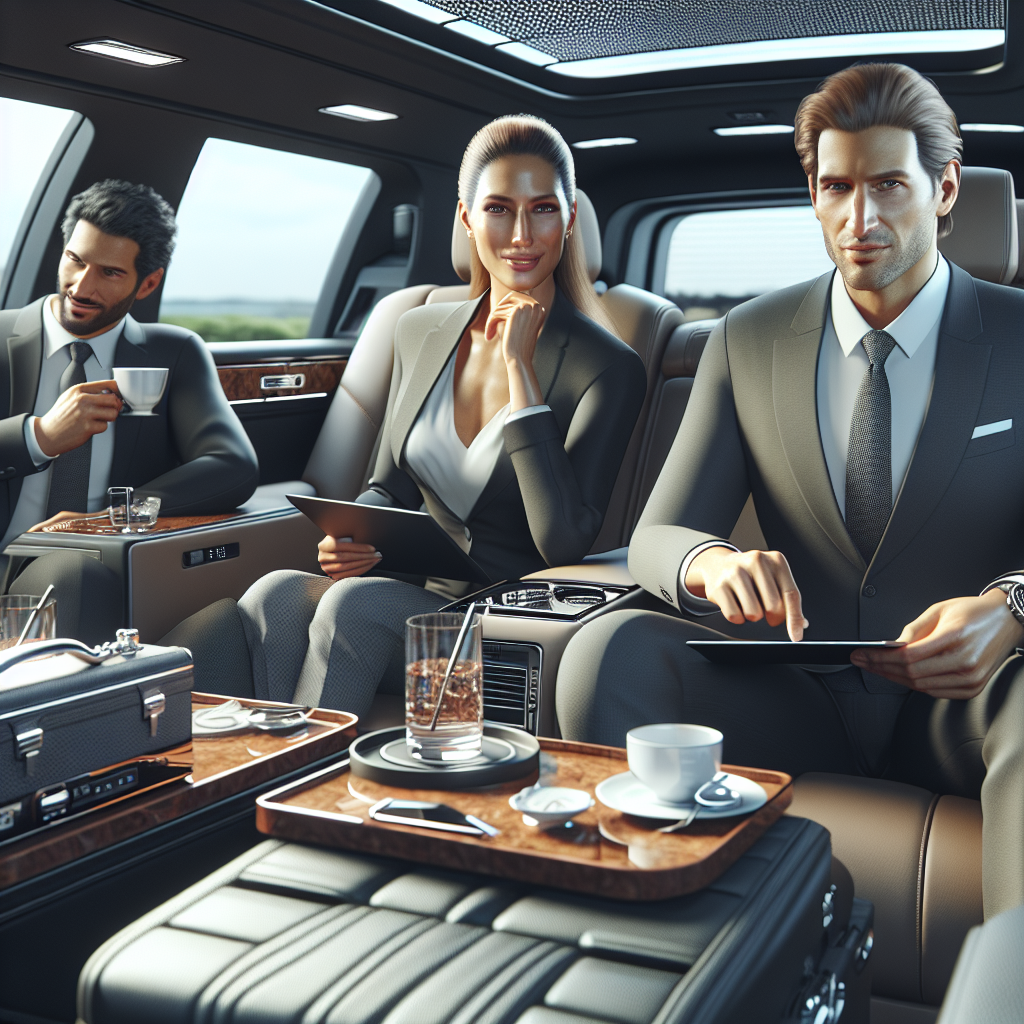 PHL Car service - In-Car Amenities: Working on the Go with Car service during long-distance connections and tri-state area transfers