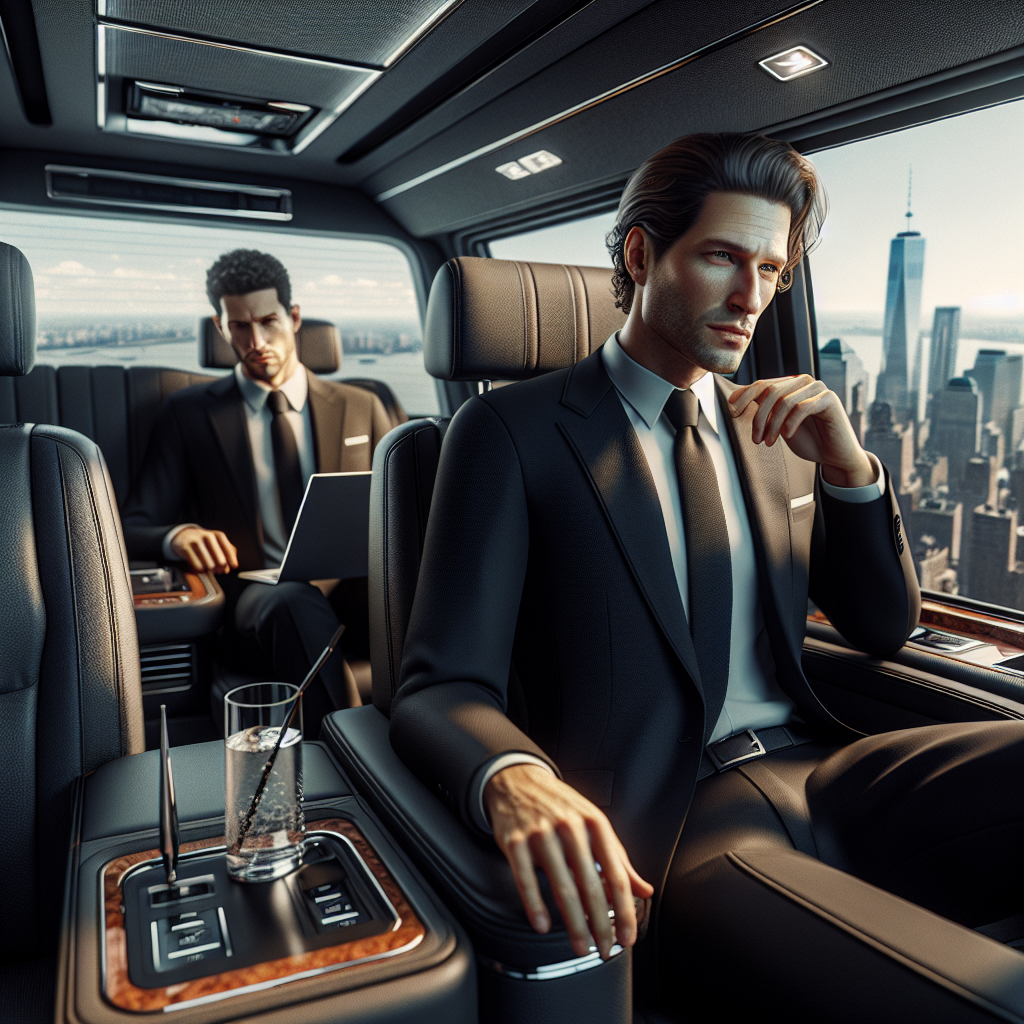 PHL Van service - In-Car Amenities: Working on the Go with Van service during long-distance connections and tri-state area transfers