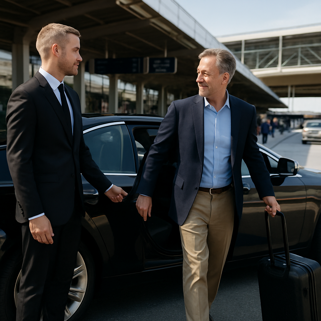 PHL Black Car Service - Focus: Providing premier black car service to/from PHL. Highlight: Punctuality, professional chauffeurs, and luxury fleet comfort for all travelers.
