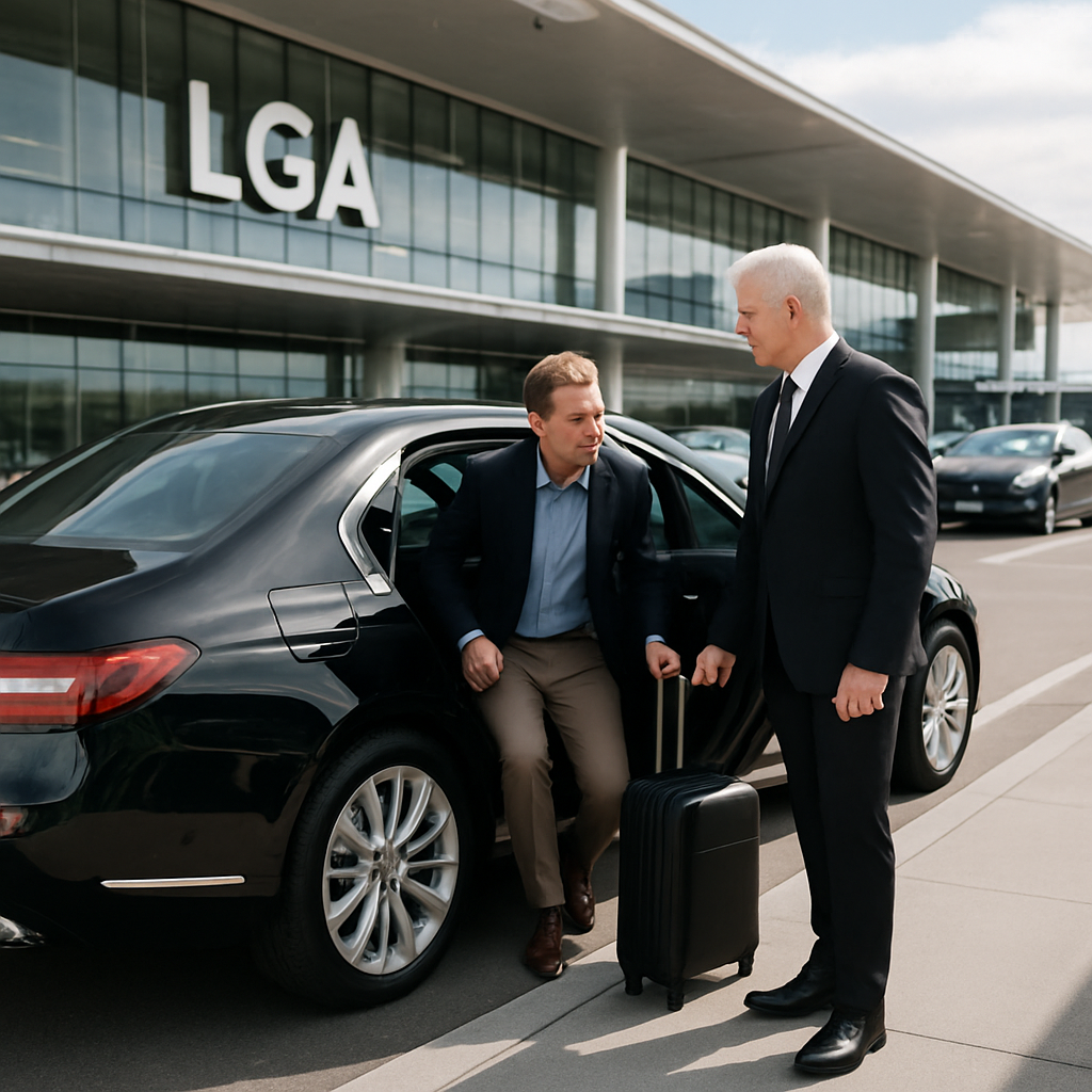 LGA Airport Transfer - Focus: Providing premier airport transfer to/from LGA. Highlight: Punctuality, professional chauffeurs, and luxury fleet comfort for all travelers.