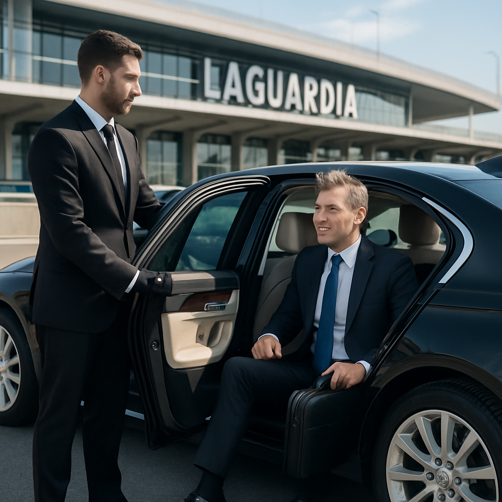 LGA Airport Transfer - Focus: Providing premier airport transfer to/from LGA. Highlight: Punctuality, professional chauffeurs, and luxury fleet comfort for all travelers.