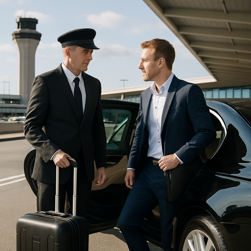 EWR Airport Transfer - Focus: Providing premier airport transfer to/from EWR. Highlight: Punctuality, professional chauffeurs, and luxury fleet comfort for all travelers.