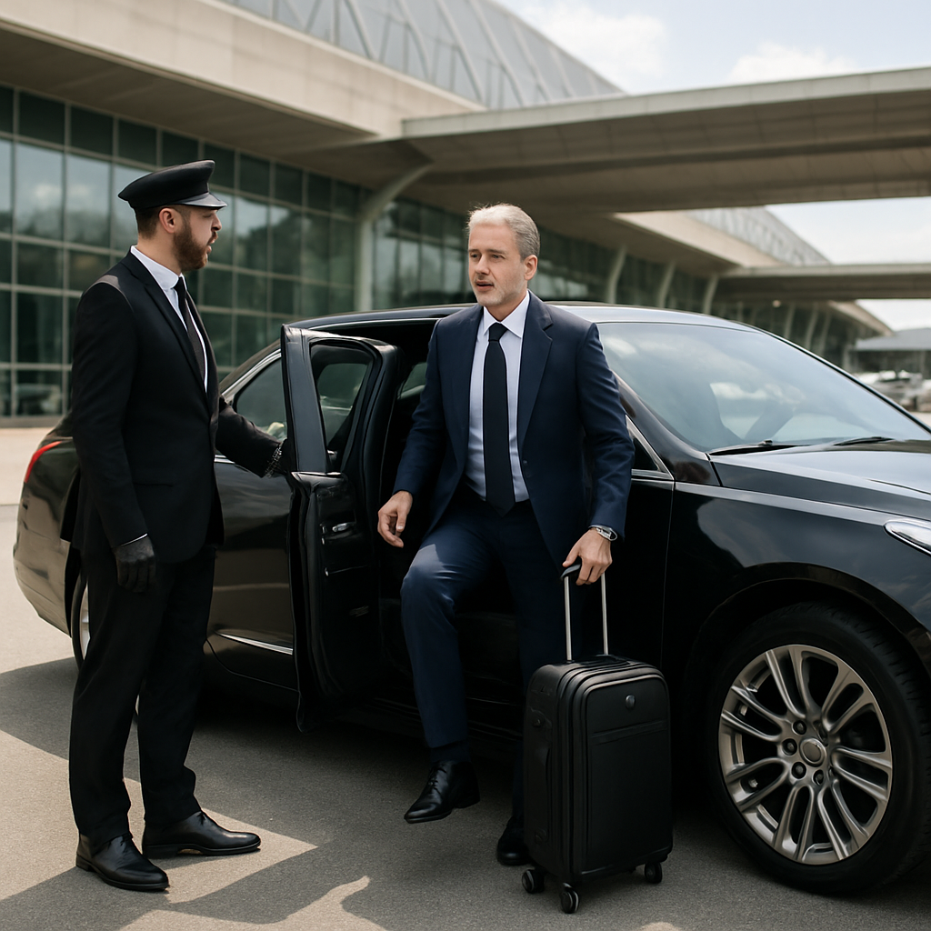JFK Luxury Car Service - Focus: Providing premier luxury car service to/from JFK. Highlight: Punctuality, professional chauffeurs, and luxury fleet comfort for all travelers.