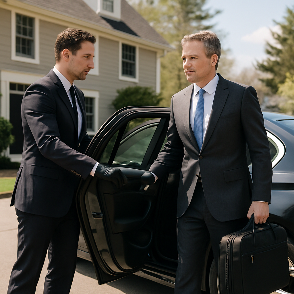 Essex County to HPN Chauffeur Service - Focus: Convenient and stress-free chauffeur service from Essex County to HPN. Highlight: Door-to-door service, zero parking hassles, and flight tracking.