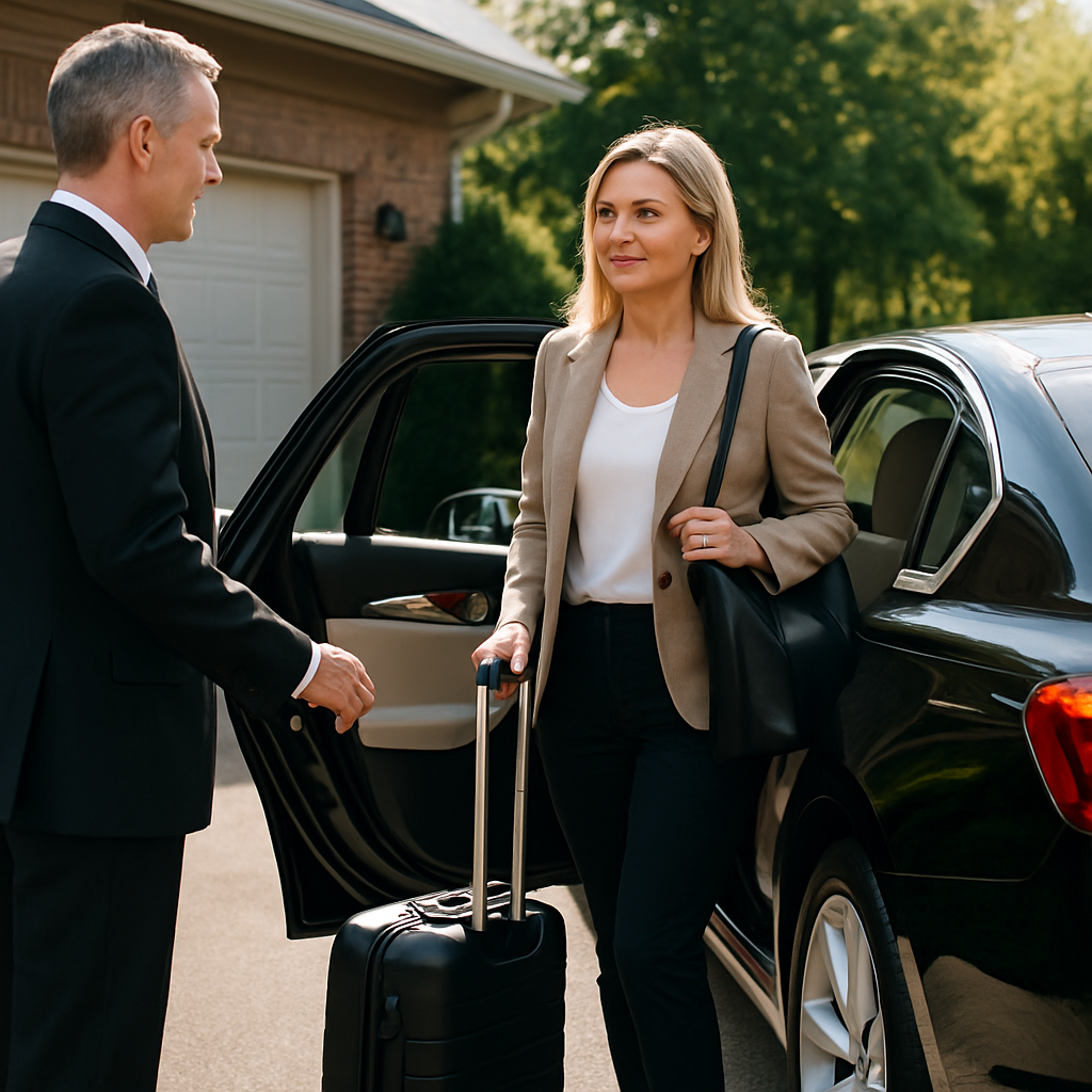 Orange County to PHL Chauffeur Service - Focus: Convenient and stress-free chauffeur service from Orange County to PHL. Highlight: Door-to-door service, zero parking hassles, and flight tracking.