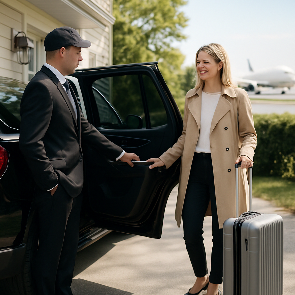 Monmouth County to JFK Airport Transfer - Focus: Convenient and stress-free airport transfer from Monmouth County to JFK. Highlight: Door-to-door service, zero parking hassles, and flight tracking.