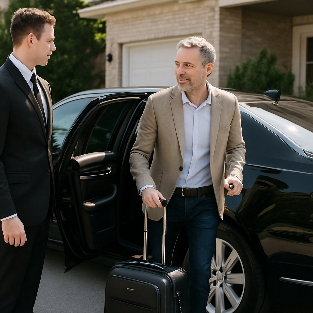 Hudson County to LGA Airport Limo - Focus: Convenient and stress-free airport limo from Hudson County to LGA. Highlight: Door-to-door service, zero parking hassles, and flight tracking.