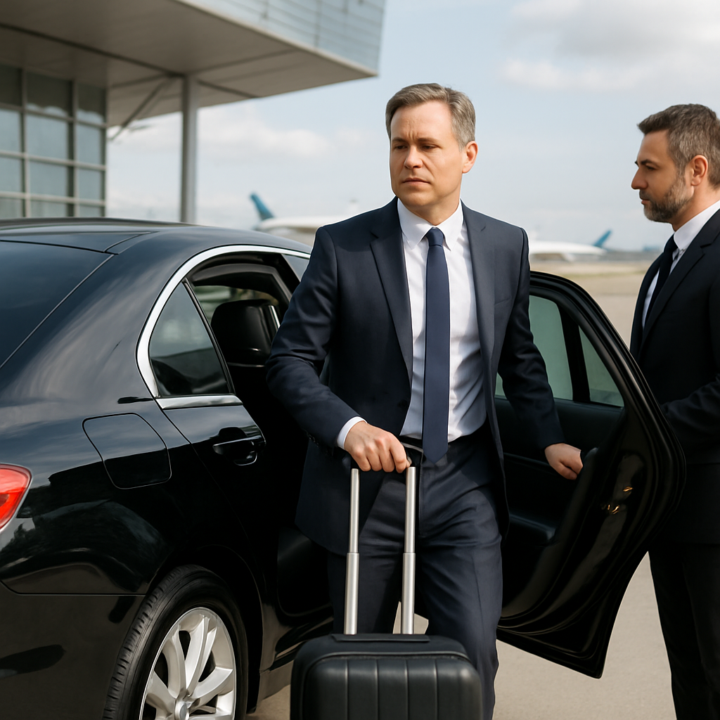 Hudson County to JFK Airport Limo - Focus: Convenient and stress-free airport limo from Hudson County to JFK. Highlight: Door-to-door service, zero parking hassles, and flight tracking.