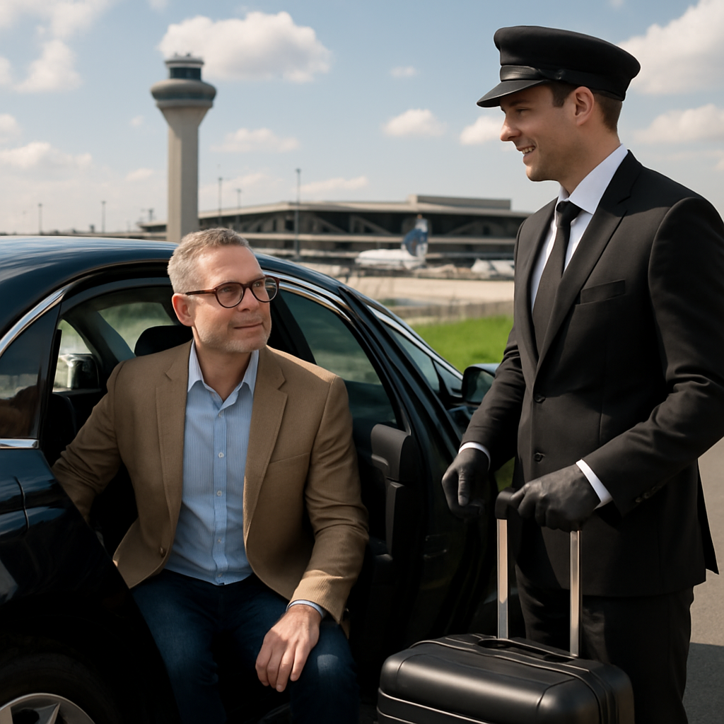 Middlesex County to EWR Airport Transfer - Focus: Convenient and stress-free airport transfer from Middlesex County to EWR. Highlight: Door-to-door service, zero parking hassles, and flight tracking.