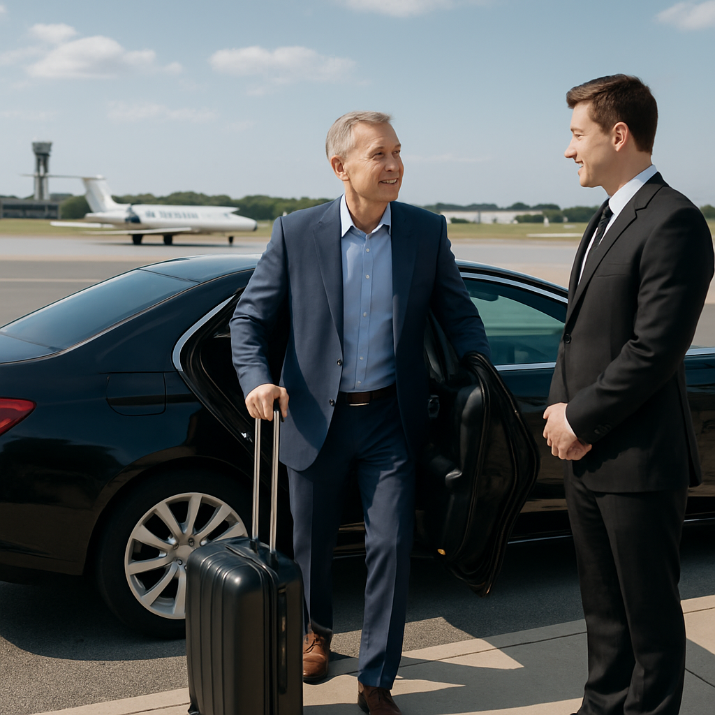 Passaic County to TEB Black Car Service - Focus: Convenient and stress-free black car service from Passaic County to TEB. Highlight: Door-to-door service, zero parking hassles, and flight tracking.