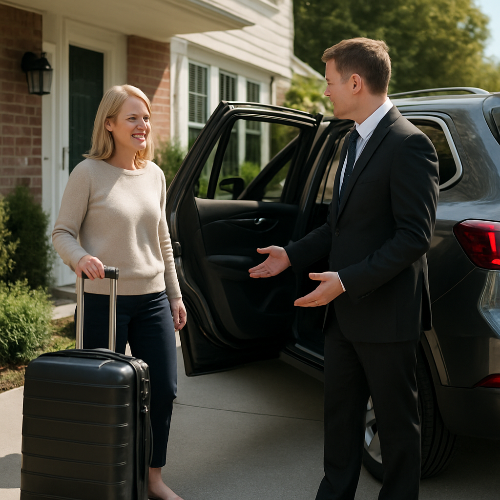 Monmouth County to LGA Airport Transfer - Focus: Convenient and stress-free airport transfer from Monmouth County to LGA. Highlight: Door-to-door service, zero parking hassles, and flight tracking.