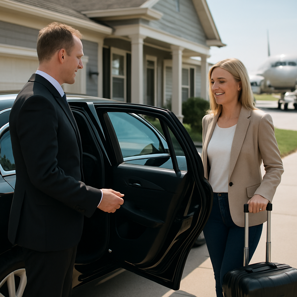 Monmouth County to PHL Airport Transfer - Focus: Convenient and stress-free airport transfer from Monmouth County to PHL. Highlight: Door-to-door service, zero parking hassles, and flight tracking.