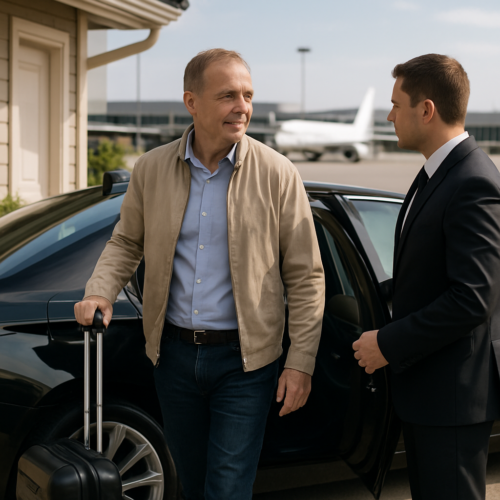Bergen County to HPN Black Car Service - Focus: Convenient and stress-free black car service from Bergen County to HPN. Highlight: Door-to-door service, zero parking hassles, and flight tracking.