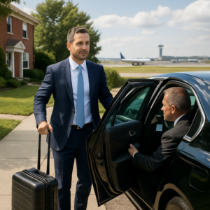 Middlesex County to PHL Airport Transfer - Focus: Convenient and stress-free airport transfer from Middlesex County to PHL. Highlight: Door-to-door service, zero parking hassles, and flight tracking.