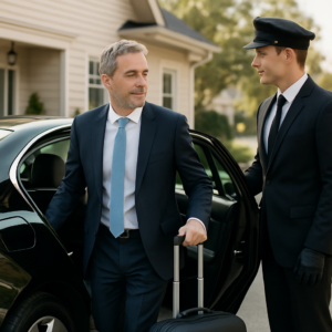 Rockland County to EWR Chauffeur Service - Focus: Convenient and stress-free chauffeur service from Rockland County to EWR. Highlight: Door-to-door service, zero parking hassles, and flight tracking.