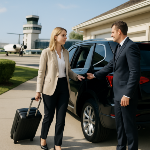 Orange County to HPN Airport Transfer - Focus: Convenient and stress-free airport transfer from Orange County to HPN. Highlight: Door-to-door service, zero parking hassles, and flight tracking.