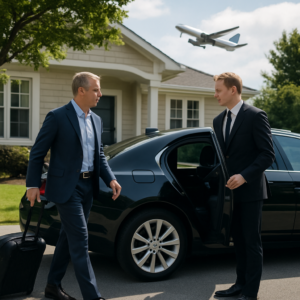 Passaic County to EWR Black Car Service - Focus: Convenient and stress-free black car service from Passaic County to EWR. Highlight: Door-to-door service, zero parking hassles, and flight tracking.