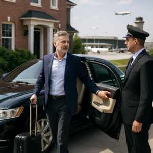 Essex County to EWR Airport Limo - Focus: Convenient and stress-free airport limo from Essex County to EWR. Highlight: Door-to-door service, zero parking hassles, and flight tracking.