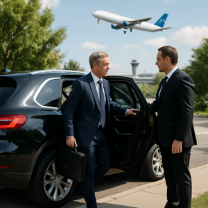 Hudson County to LGA Luxury Car Service - Focus: Convenient and stress-free luxury car service from Hudson County to LGA. Highlight: Door-to-door service, zero parking hassles, and flight tracking.