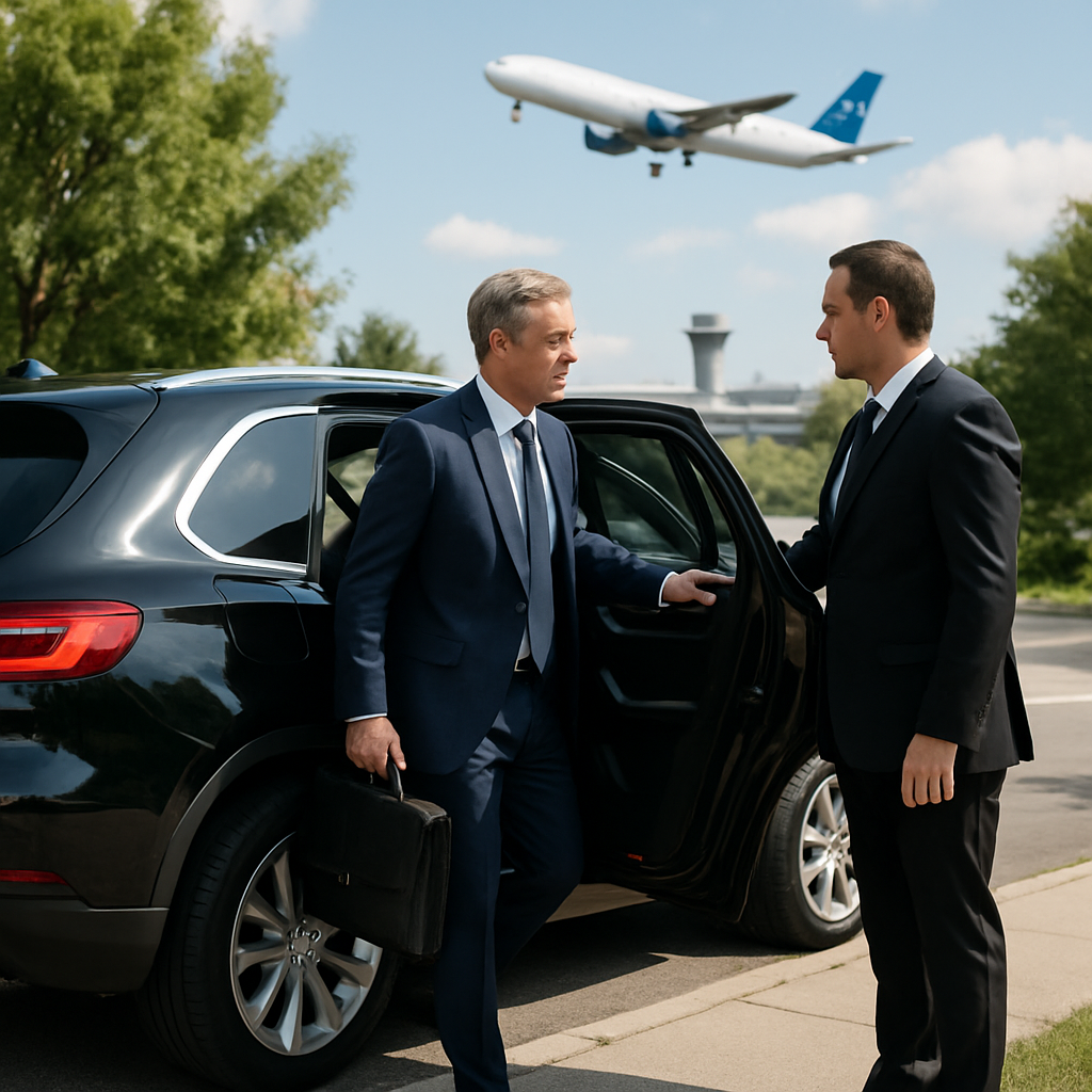 Hudson County to LGA Luxury Car Service - Focus: Convenient and stress-free luxury car service from Hudson County to LGA. Highlight: Door-to-door service, zero parking hassles, and flight tracking.
