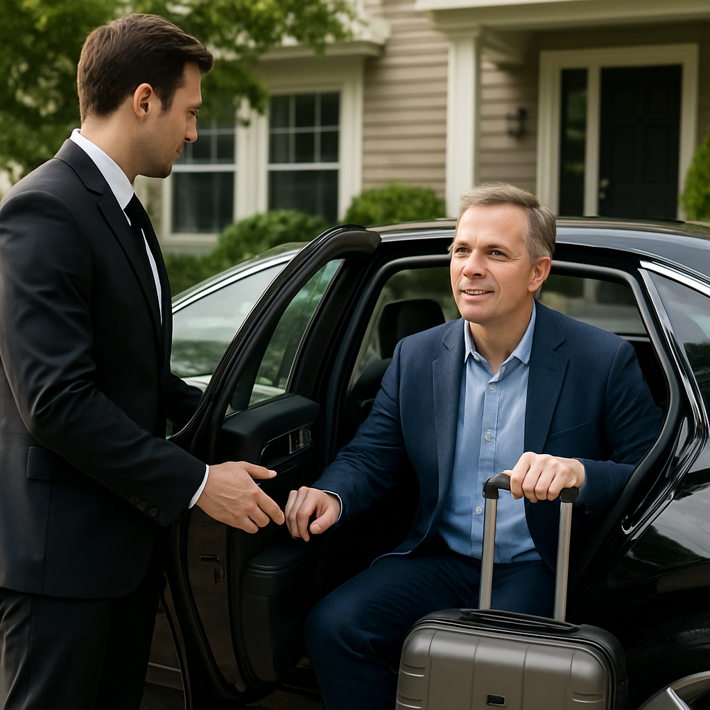 Morris County to EWR Chauffeur Service - Focus: Convenient and stress-free chauffeur service from Morris County to EWR. Highlight: Door-to-door service, zero parking hassles, and flight tracking.
