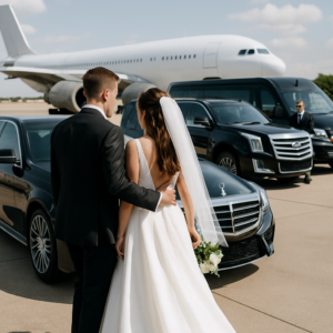 Wedding Airport Transfer Passaic County - Focus: Luxury airport transfer for your wedding in Passaic County. Highlight: Making a statement with our fleet, professional service, and customized event packages.