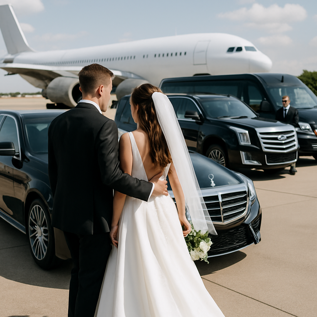 Wedding Airport Transfer Passaic County - Focus: Luxury airport transfer for your wedding in Passaic County. Highlight: Making a statement with our fleet, professional service, and customized event packages.
