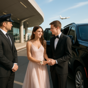 Prom Airport Transfer Orange County - Focus: Luxury airport transfer for your prom in Orange County. Highlight: Making a statement with our fleet, professional service, and customized event packages.