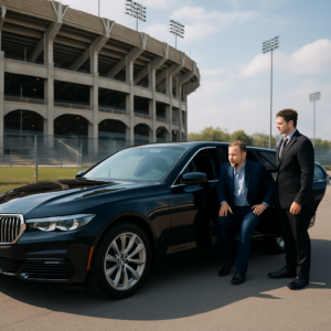 Sporting Event Black Car Service Middlesex County - Focus: Luxury black car service for your sporting event in Middlesex County. Highlight: Making a statement with our fleet, professional service, and customized event packages.