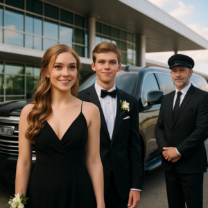 Prom Airport Transfer Bergen County - Focus: Luxury airport transfer for your prom in Bergen County. Highlight: Making a statement with our fleet, professional service, and customized event packages.