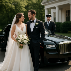 Wedding Luxury Car Service Rockland County - Focus: Luxury luxury car service for your wedding in Rockland County. Highlight: Making a statement with our fleet, professional service, and customized event packages.