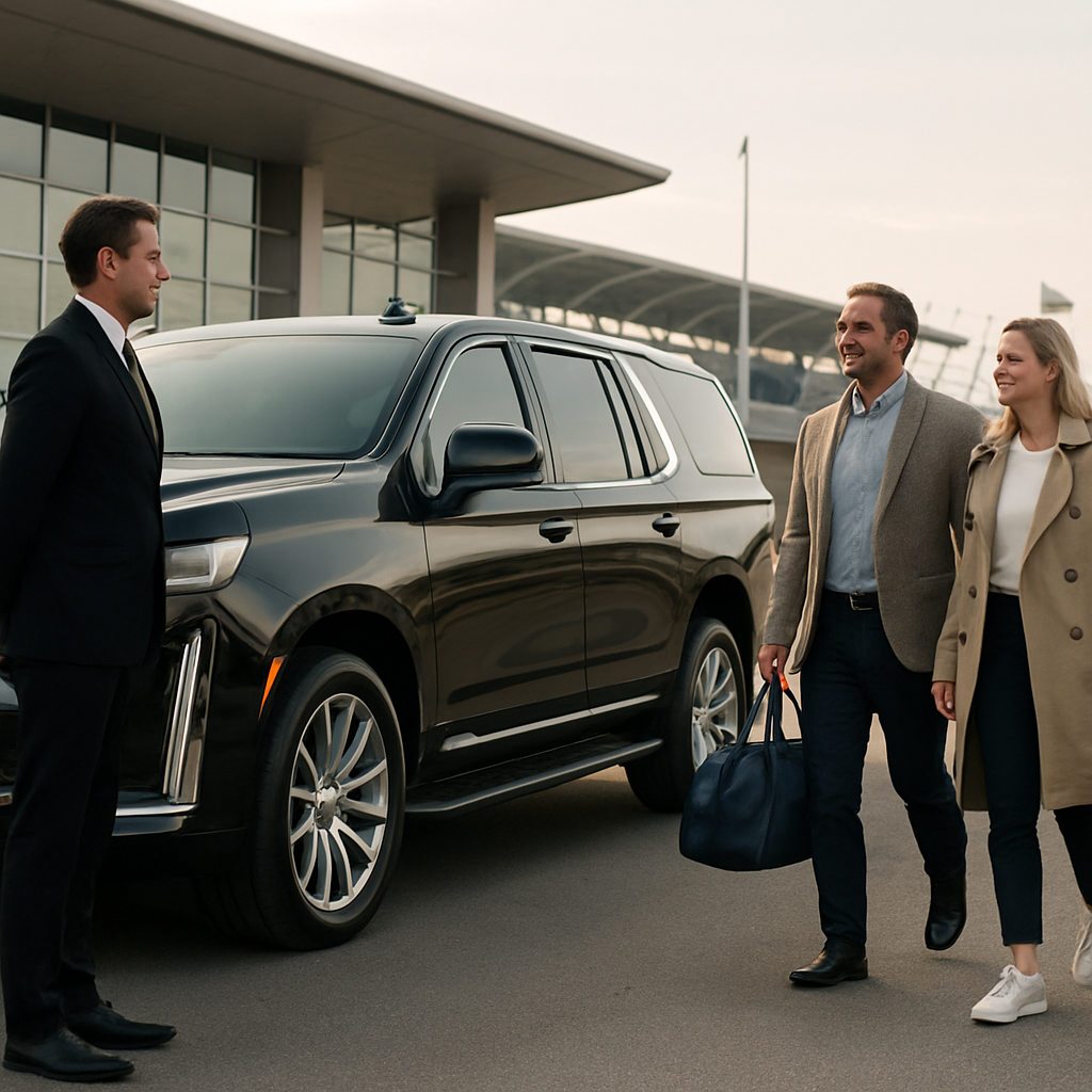 Sporting Event Airport Transfer Essex County - Focus: Luxury airport transfer for your sporting event in Essex County. Highlight: Making a statement with our fleet, professional service, and customized event packages.
