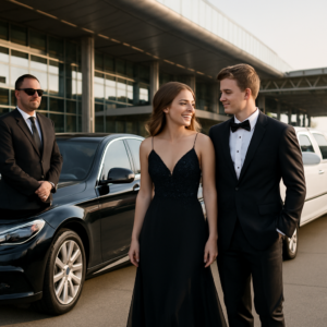 Prom Airport Transfer Bergen County - Focus: Luxury airport transfer for your prom in Bergen County. Highlight: Making a statement with our fleet, professional service, and customized event packages.