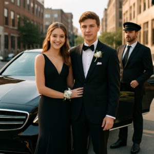 Prom Black Car Service Hudson County - Focus: Luxury black car service for your prom in Hudson County. Highlight: Making a statement with our fleet, professional service, and customized event packages.