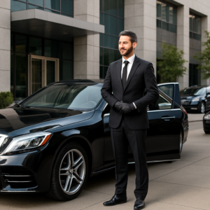 Corporate Event Chauffeur Service Middlesex County - Focus: Luxury chauffeur service for your corporate event in Middlesex County. Highlight: Making a statement with our fleet, professional service, and customized event packages.