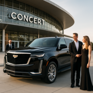 Concert Airport Transfer Monmouth County - Focus: Luxury airport transfer for your concert in Monmouth County. Highlight: Making a statement with our fleet, professional service, and customized event packages.