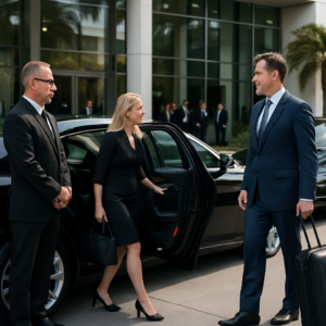 Corporate Event Chauffeur Service Orange County - Focus: Luxury chauffeur service for your corporate event in Orange County. Highlight: Making a statement with our fleet, professional service, and customized event packages.